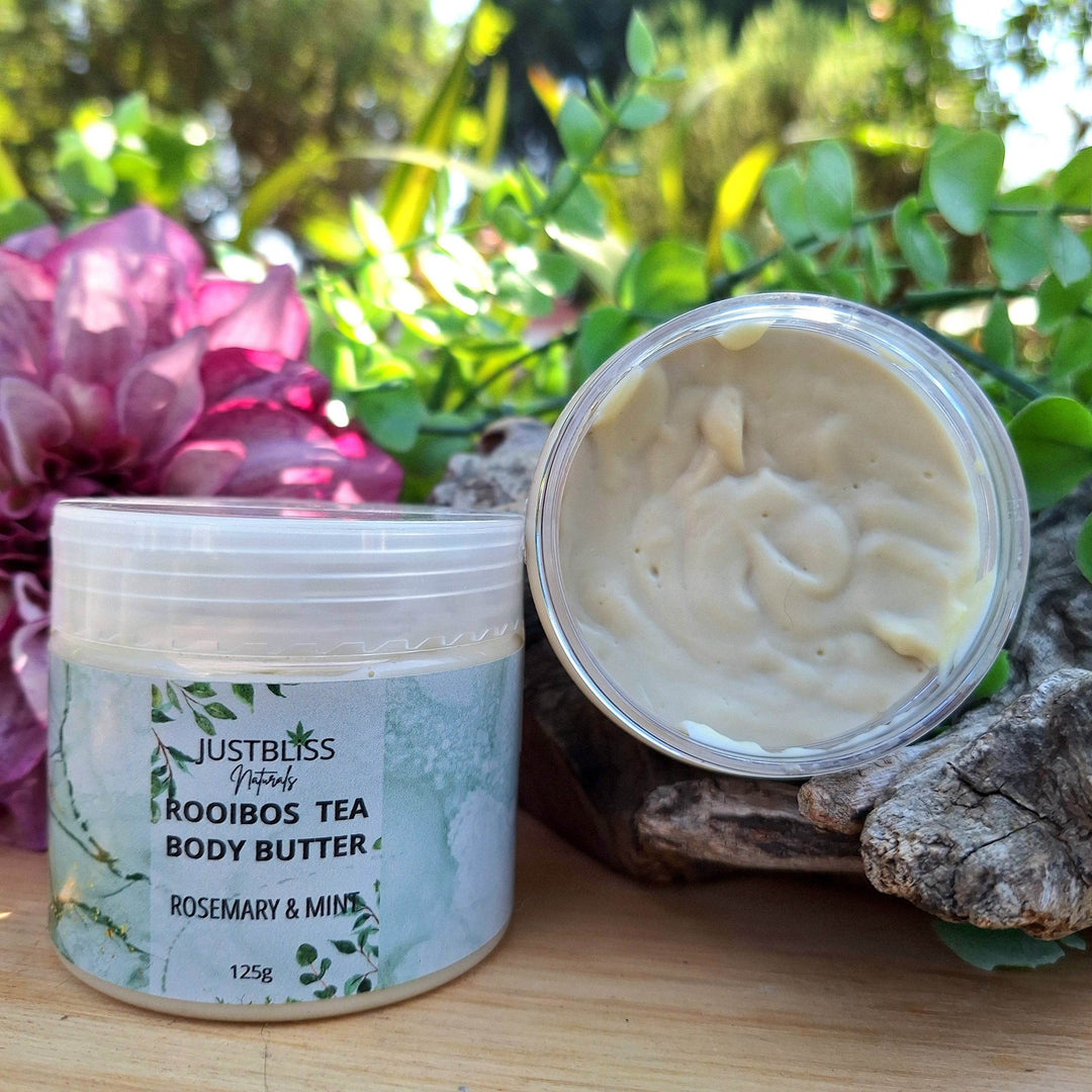 Rooibos Tea Body Butter – Deep Hydration & Antioxidant Care (Various Scents) - JUSTBLiSS Naturals