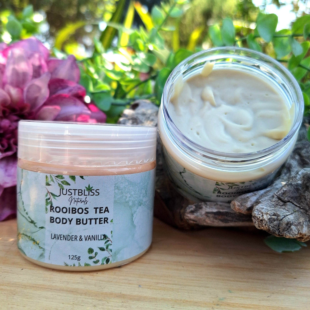 Rooibos Tea Body Butter – Deep Hydration & Antioxidant Care (Various Scents) - JUSTBLiSS Naturals