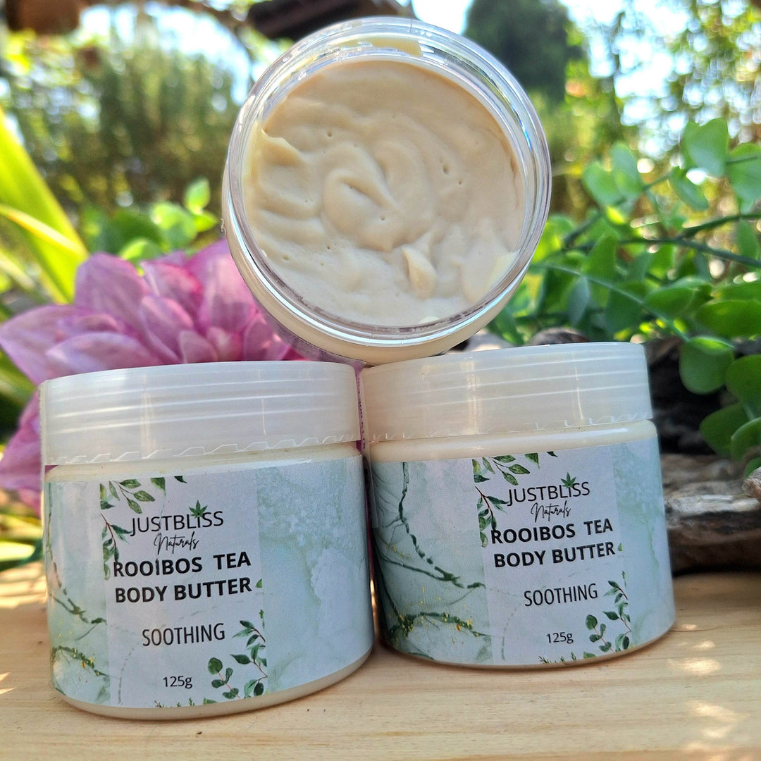 Rooibos Tea Body Butter – Deep Hydration & Antioxidant Care (Various Scents) - JUSTBLiSS Naturals