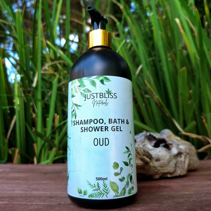 3-in-1 Shampoo, Bath &amp; Shower Gel – Plant-Based, Nourishing Cleanser - JUSTBLiSS Naturals