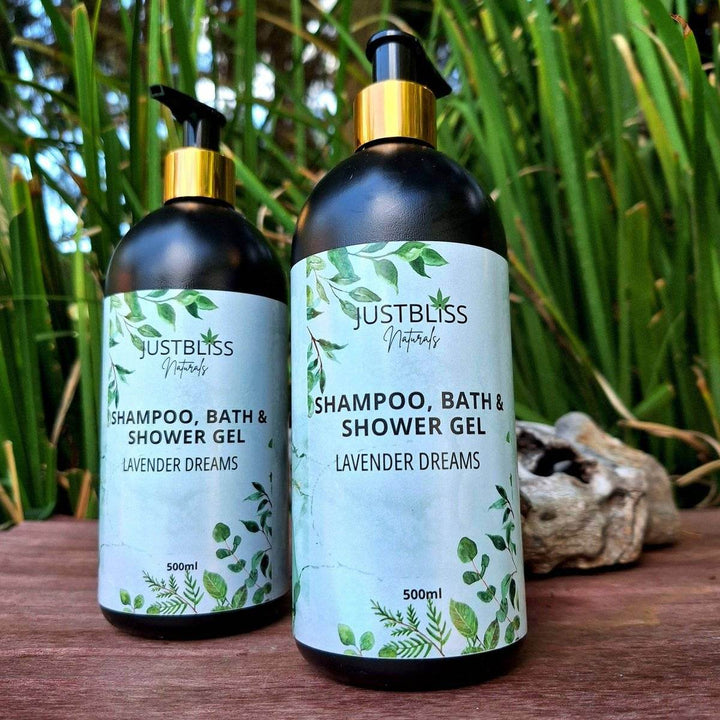 3-in-1 Shampoo, Bath &amp; Shower Gel – Plant-Based, Nourishing Cleanser - JUSTBLiSS Naturals
