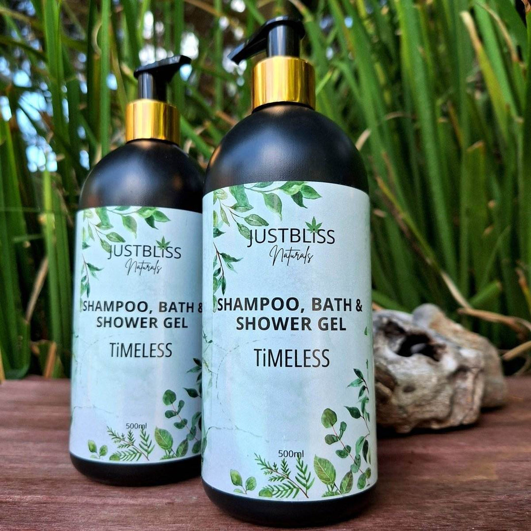 3-in-1 Shampoo, Bath &amp; Shower Gel – Plant-Based, Nourishing Cleanser - JUSTBLiSS Naturals