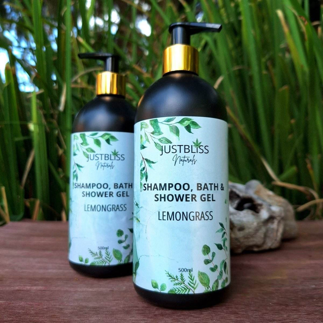 3-in-1 Shampoo, Bath &amp; Shower Gel – Plant-Based, Nourishing Cleanser - JUSTBLiSS Naturals