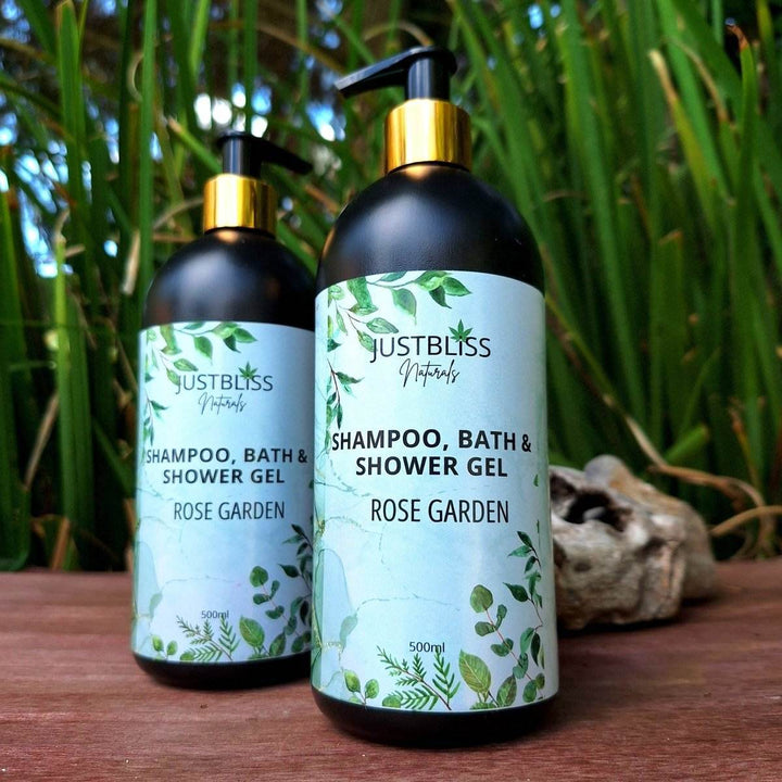 3-in-1 Shampoo, Bath &amp; Shower Gel – Plant-Based, Nourishing Cleanser - JUSTBLiSS Naturals