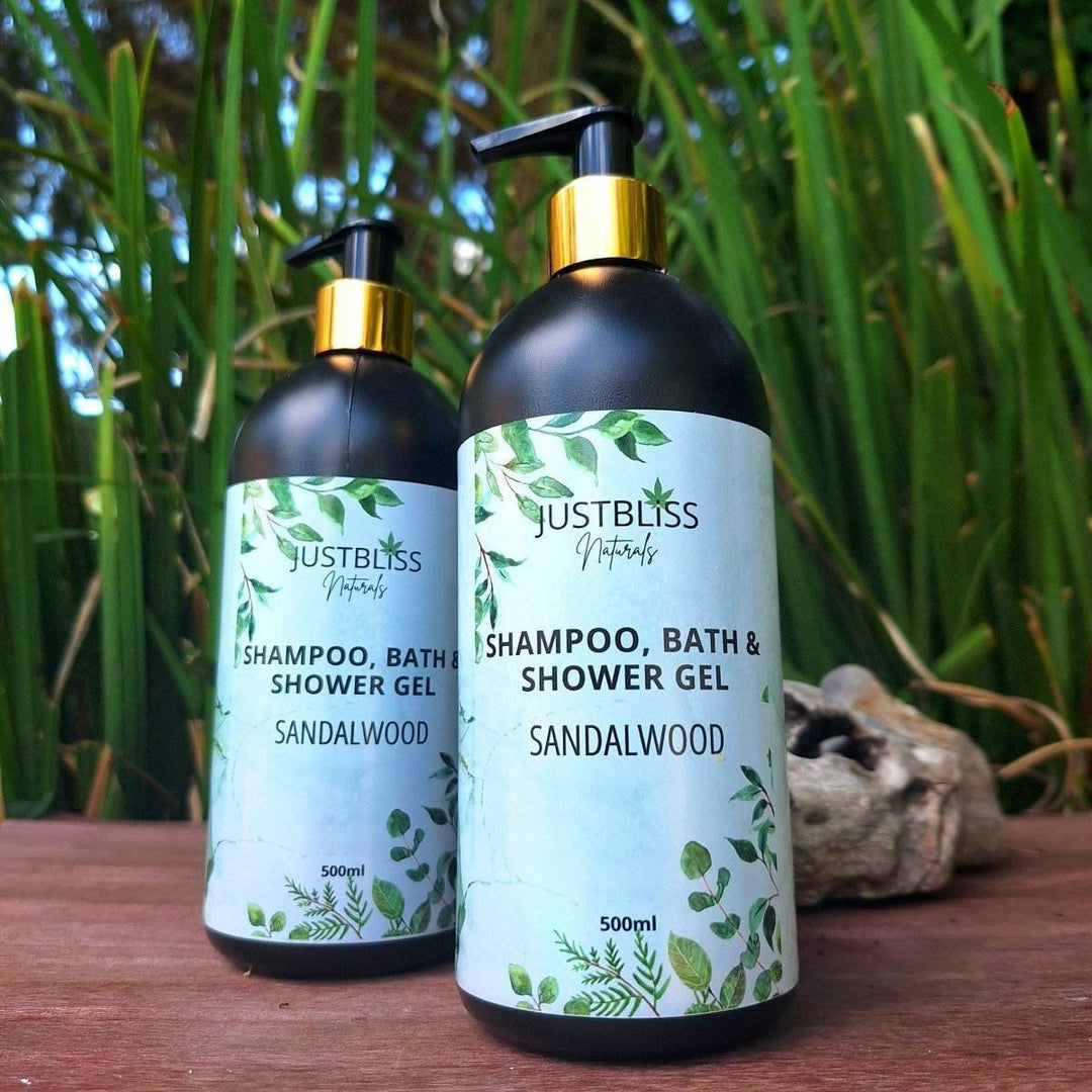 3-in-1 Shampoo, Bath &amp; Shower Gel – Plant-Based, Nourishing Cleanser - JUSTBLiSS Naturals