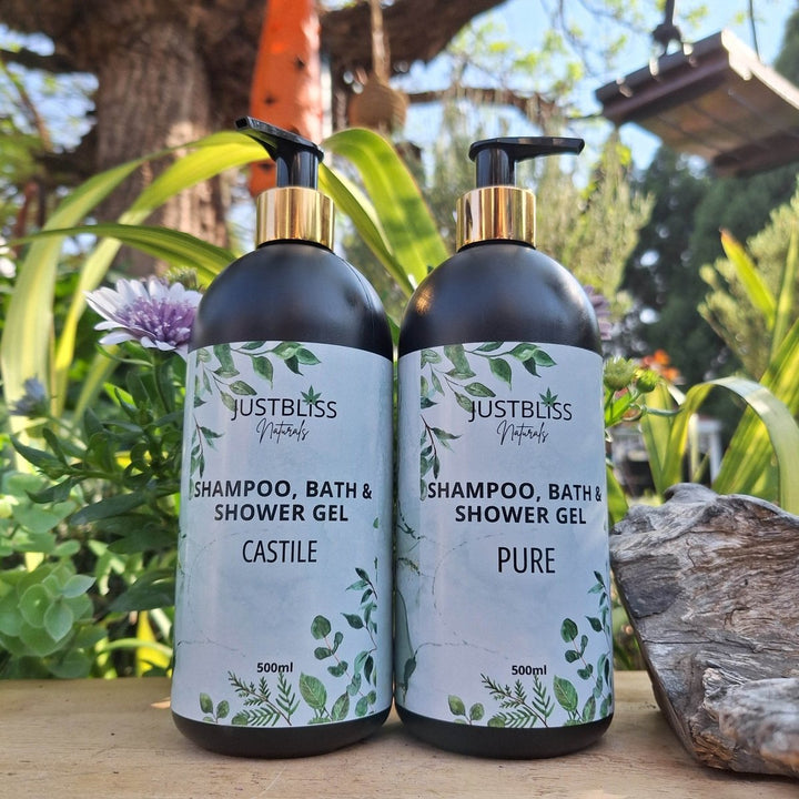 3-in-1 Shampoo, Bath &amp; Shower Gel – Plant-Based, Nourishing Cleanser - JUSTBLiSS Naturals