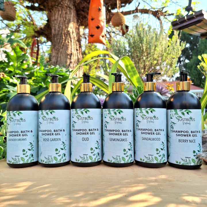 3-in-1 Shampoo, Bath &amp; Shower Gel – Plant-Based, Nourishing Cleanser - JUSTBLiSS Naturals