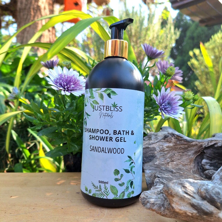 3-in-1 Shampoo, Bath &amp; Shower Gel – Plant-Based, Nourishing Cleanser - JUSTBLiSS Naturals