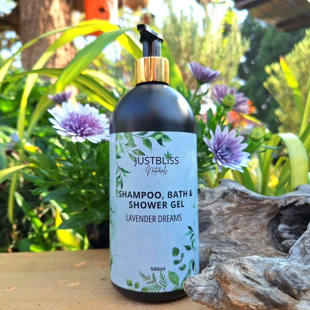 3-in-1 Shampoo, Bath &amp; Shower Gel – Plant-Based, Nourishing Cleanser - JUSTBLiSS Naturals