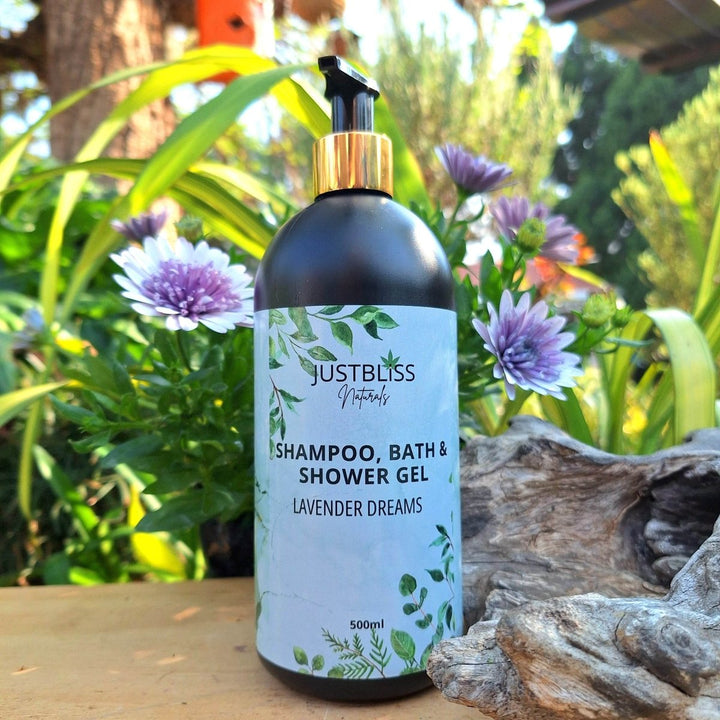 3-in-1 Shampoo, Bath &amp; Shower Gel – Plant-Based, Nourishing Cleanser - JUSTBLiSS Naturals