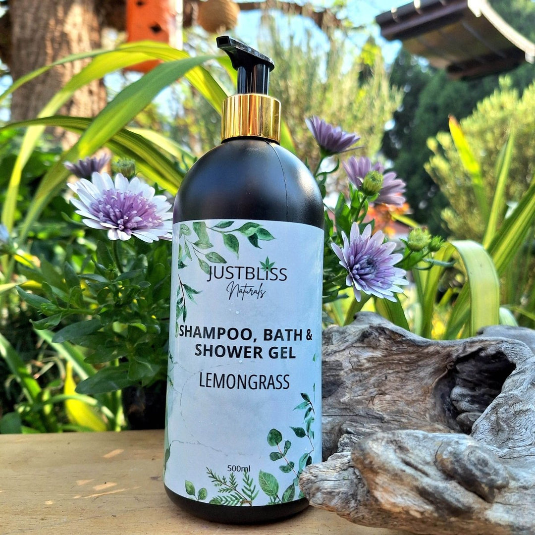 3-in-1 Shampoo, Bath &amp; Shower Gel – Plant-Based, Nourishing Cleanser - JUSTBLiSS Naturals