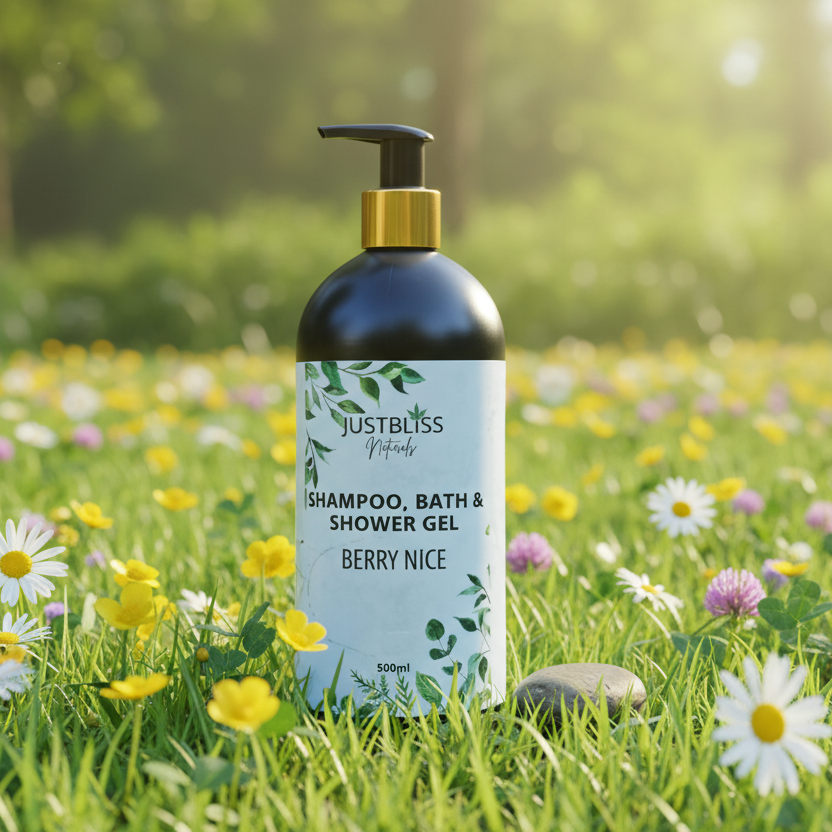 3-in-1 Shampoo, Bath & Shower Gel – Plant-Based, Nourishing Cleanser - JUSTBLiSS Naturals