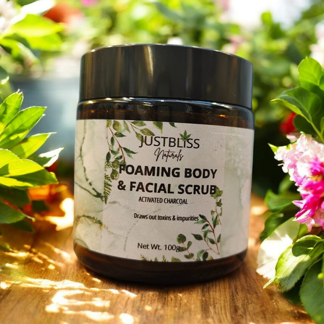 Activated Charcoal Body &amp; Facial Scrub – Natural Exfoliant