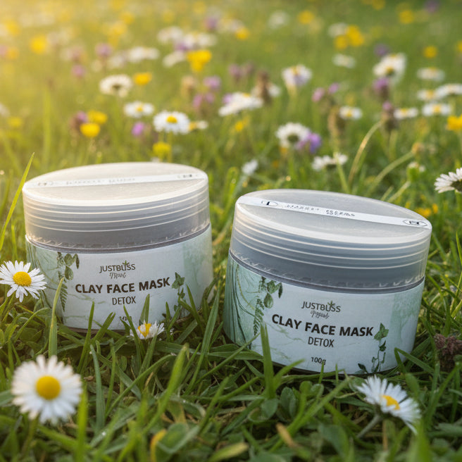 Activated Charcoal Clay Face Mask – Deep Detox for Oily &amp; Acne-Prone Skin - JUSTBLiSS Naturals