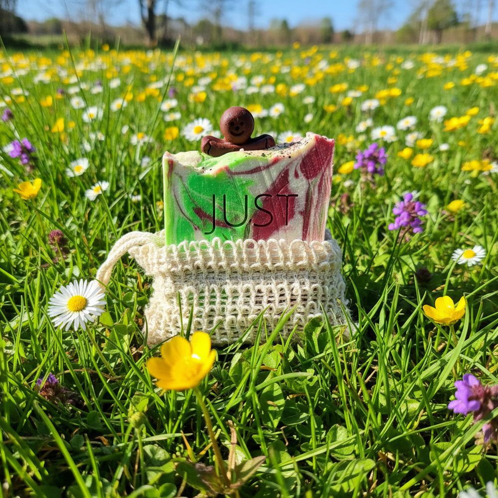 All Natural Loofah Soap Saver Bag – Eco-Friendly Sisal Exfoliator - JUSTBLiSS Naturals