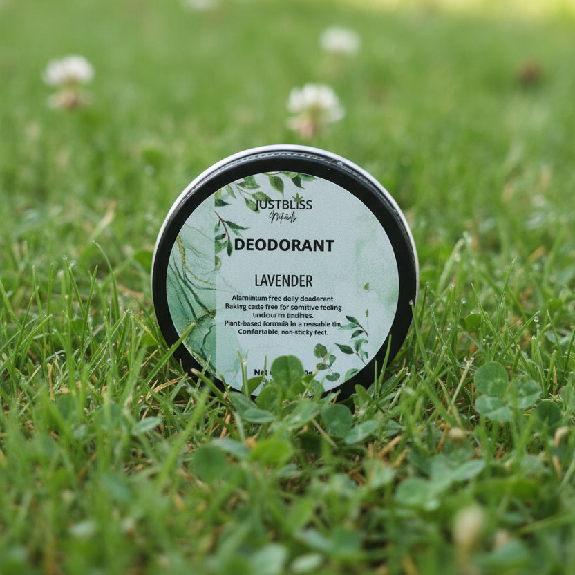 Aluminium-Free Natural Deodorant – Plant-Based Daily Freshness - Travel Size 30g - JUSTBLiSS Naturals