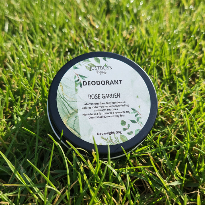 Aluminium-Free Natural Deodorant – Plant-Based Daily Freshness - Travel Size 30g - JUSTBLiSS Naturals