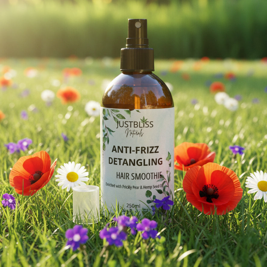 Anti-Frizz Detangling Hair Smoothie – Lightweight Plant-Based Care - JUSTBLiSS Naturals