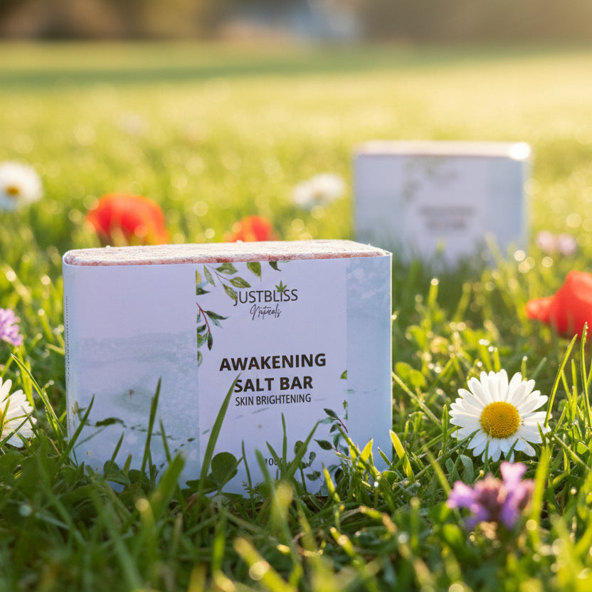 Awakening Salt Soap Bar – Mineral-Rich Vegan Exfoliating Cleanser - JUSTBLiSS Naturals