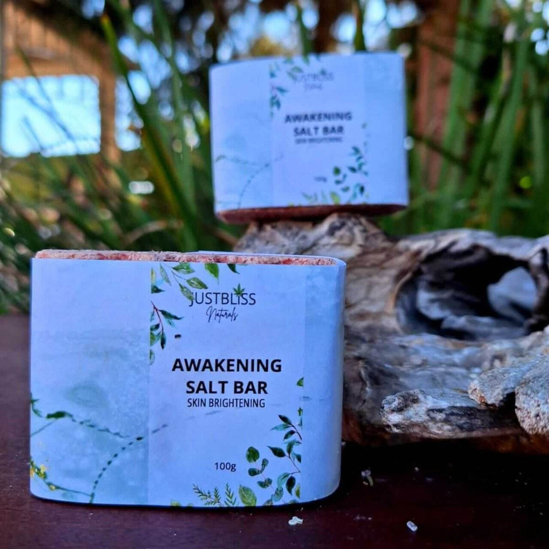 Awakening Salt Soap Bar – Mineral-Rich Vegan Exfoliating Cleanser - JUSTBLiSS Naturals