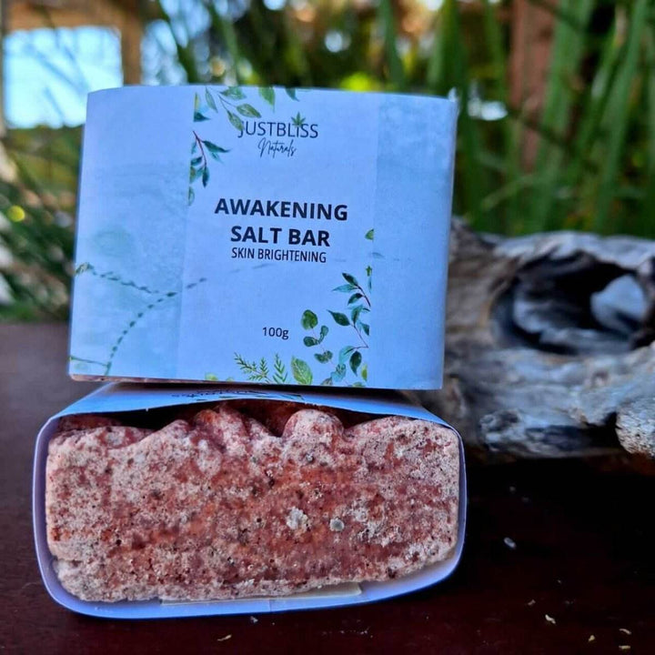 Awakening Salt Soap Bar – Mineral-Rich Vegan Exfoliating Cleanser - JUSTBLiSS Naturals