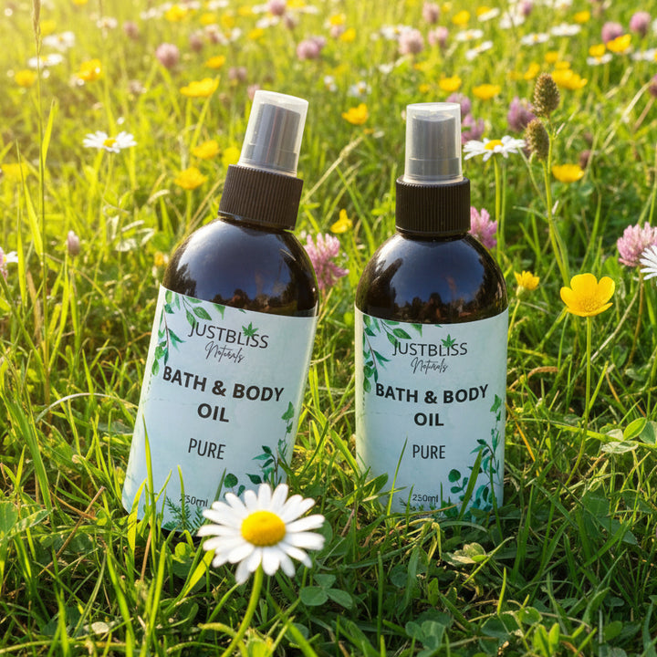 Natural Body Oil – Deep Hydration &amp; Radiant Glow for All Skin Types - JUSTBLiSS Naturals