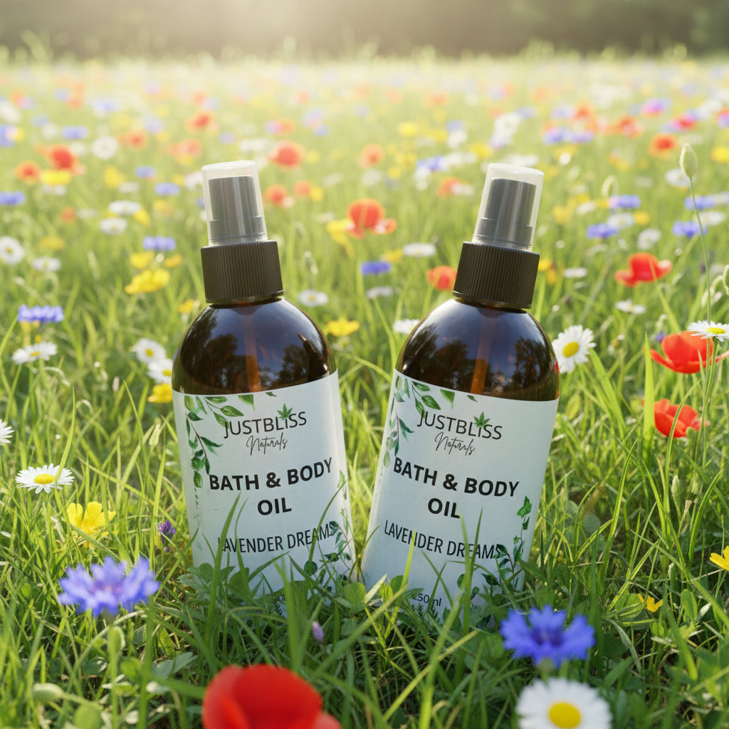 Natural Body Oil – Deep Hydration &amp; Radiant Glow for All Skin Types - JUSTBLiSS Naturals