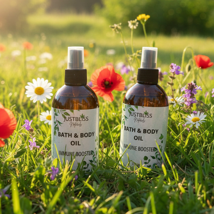 Natural Body Oil – Deep Hydration &amp; Radiant Glow for All Skin Types - JUSTBLiSS Naturals