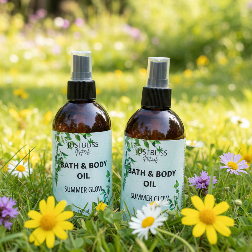Natural Body Oil – Deep Hydration &amp; Radiant Glow for All Skin Types - JUSTBLiSS Naturals