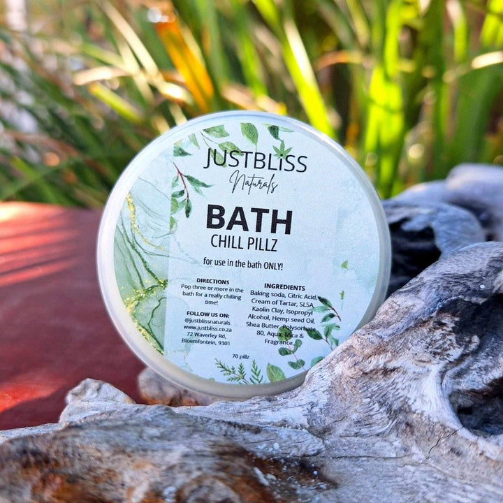Bath Chill Pillz – Plant-Based Bath Capsules for Deep Relaxation - JUSTBLiSS Naturals