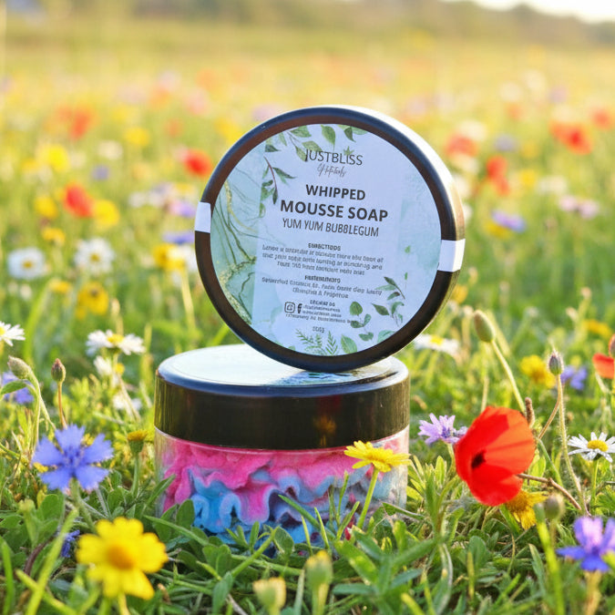 Natural Bath & Shower Mousse – Silky Plant-Based Foam Cleanser - JUSTBLiSS Naturals