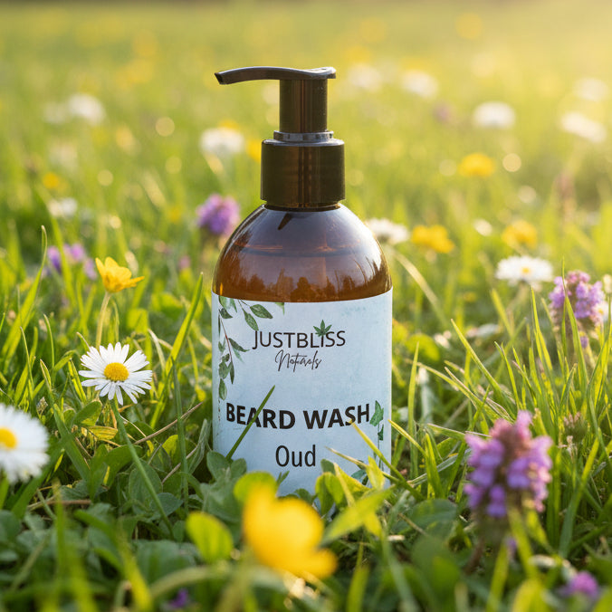 Natural Beard Wash – Sulphate-Free Plant-Based Cleanser for Soft Beards - JUSTBLiSS Naturals