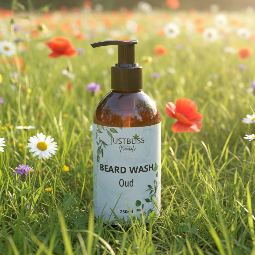 Natural Beard Wash – Sulphate-Free Plant-Based Cleanser for Soft Beards - JUSTBLiSS Naturals