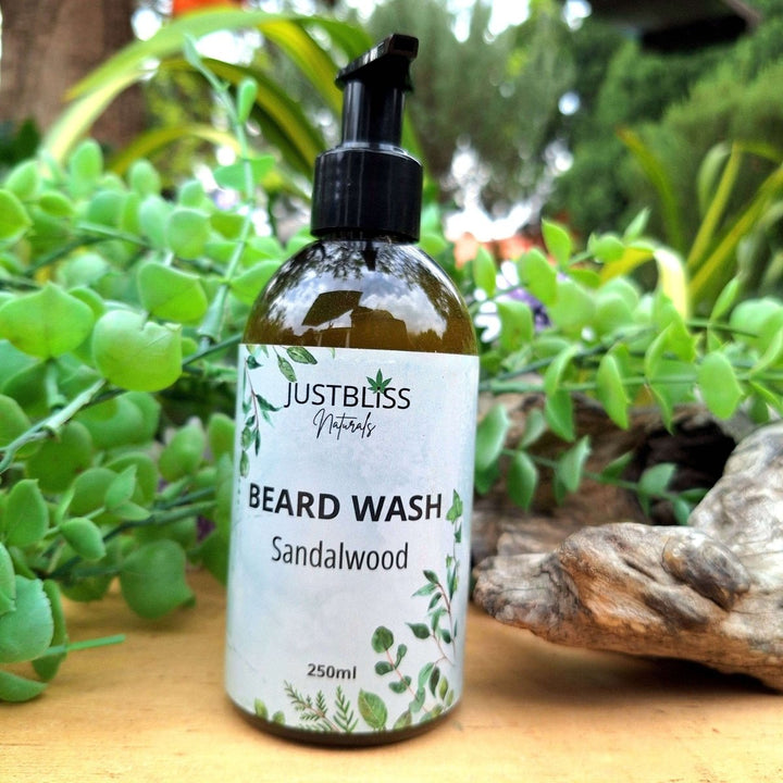 Natural Beard Wash – Sulphate-Free Plant-Based Cleanser for Soft Beards - JUSTBLiSS Naturals