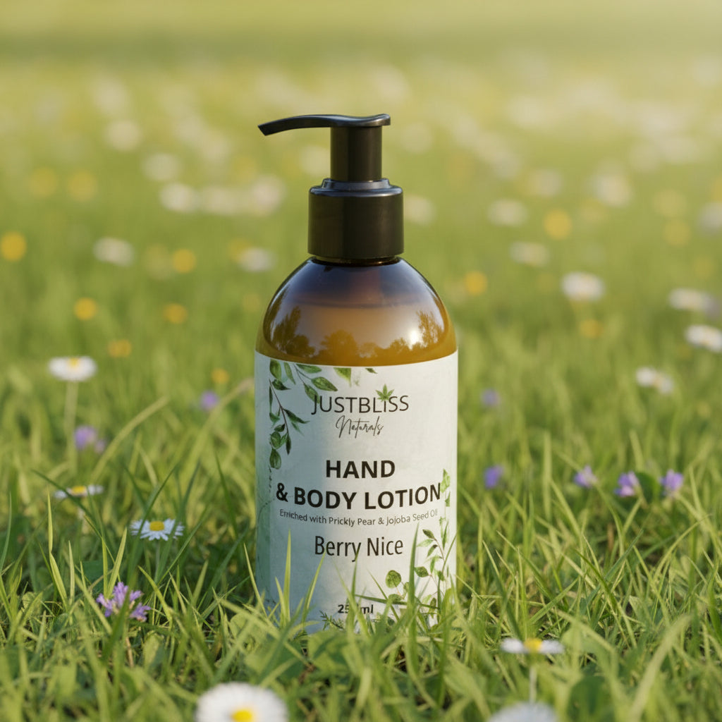 Hand &amp; Body Lotion – Silky Plant - Based Hydration in Natural Scents JUSTBLiSS Naturals