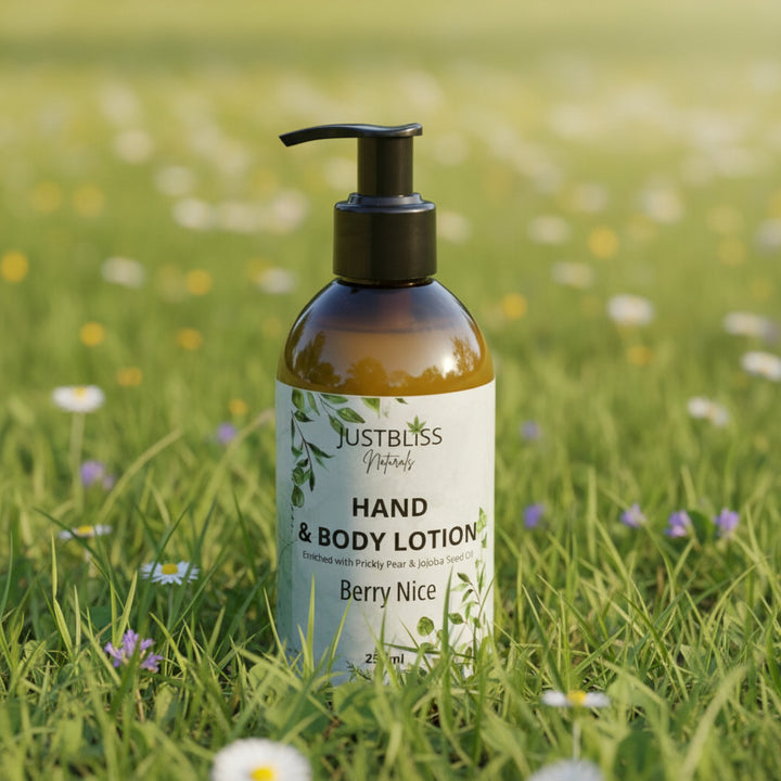 Hand &amp; Body Lotion – Silky Plant - Based Hydration in Natural Scents JUSTBLiSS Naturals