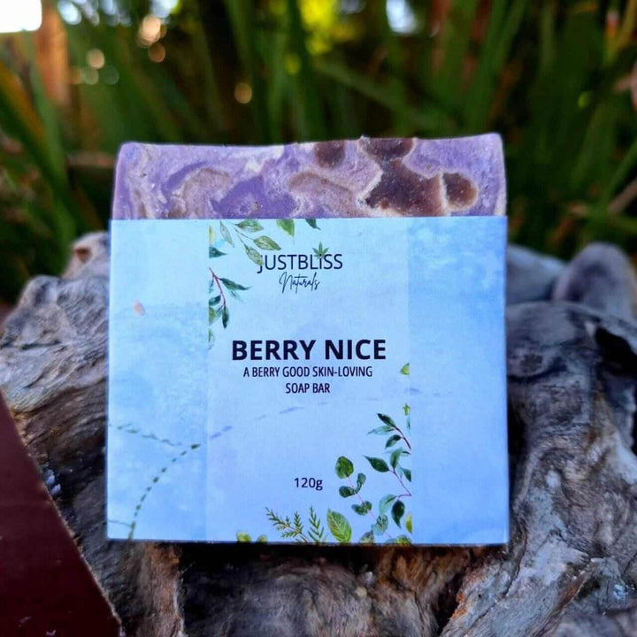 Berry Nice Vegan Soap Bar – Handcrafted Plant-Based Glow - JUSTBLiSS Naturals