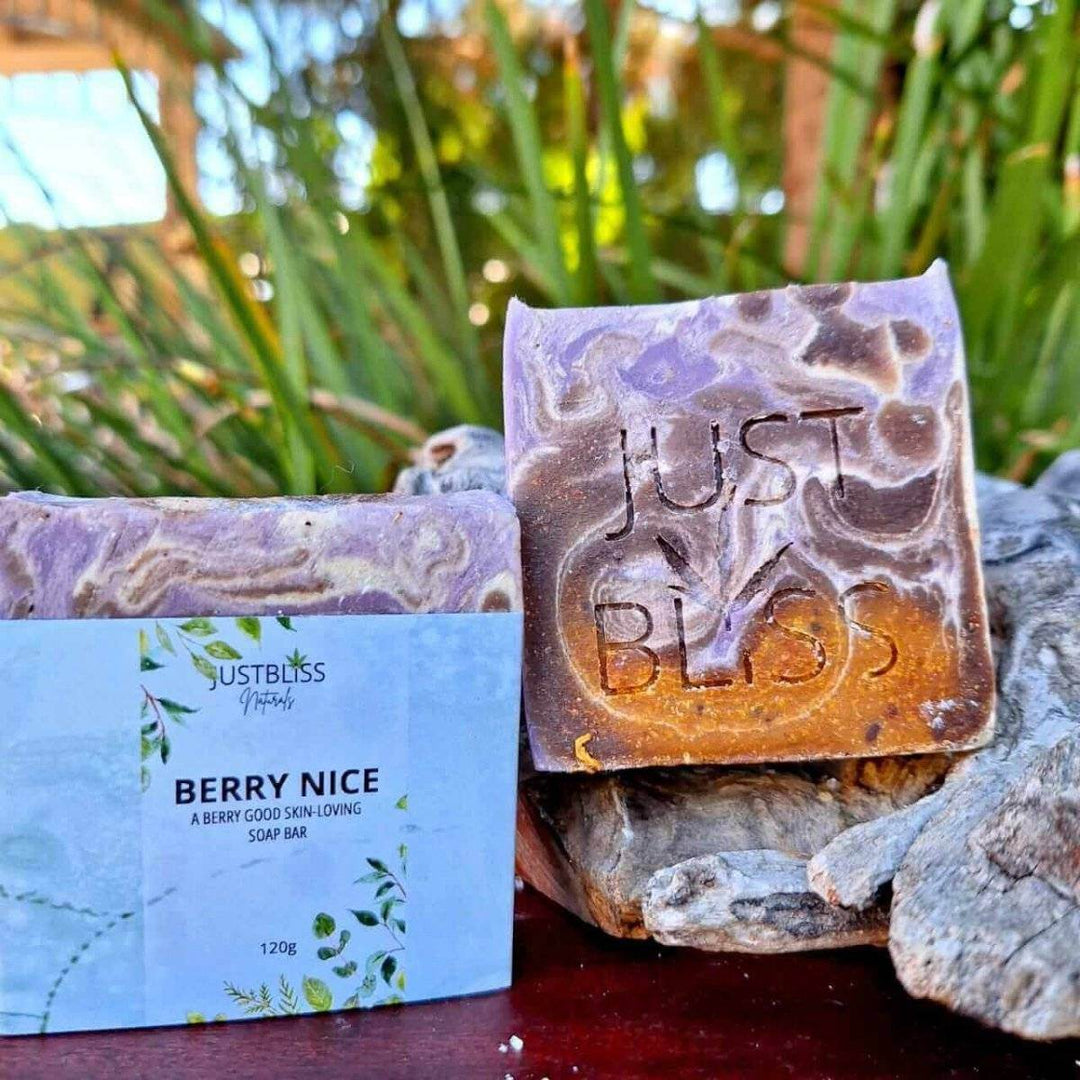 Berry Nice Vegan Soap Bar – Handcrafted Plant-Based Glow - JUSTBLiSS Naturals