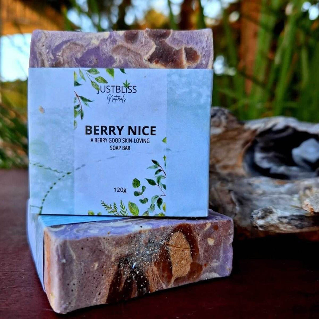 Berry Nice Vegan Soap Bar – Handcrafted Plant-Based Glow - JUSTBLiSS Naturals
