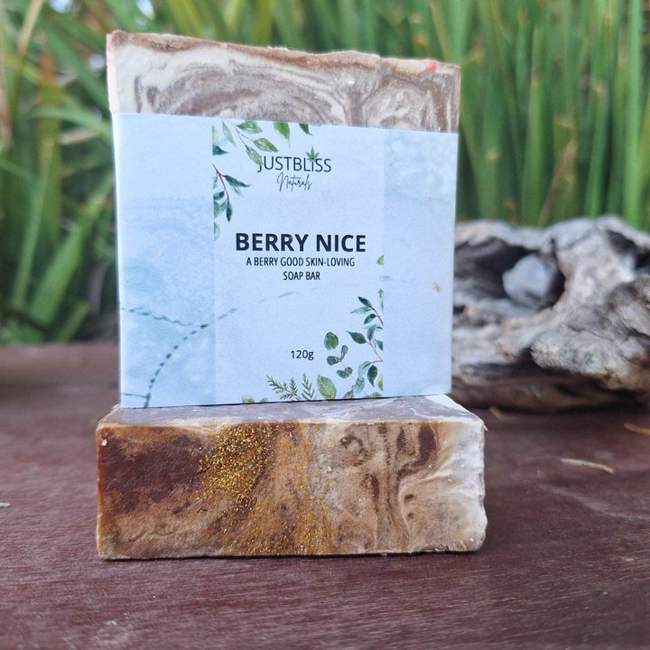 Berry Nice Vegan Soap Bar – Handcrafted Plant-Based Glow - JUSTBLiSS Naturals