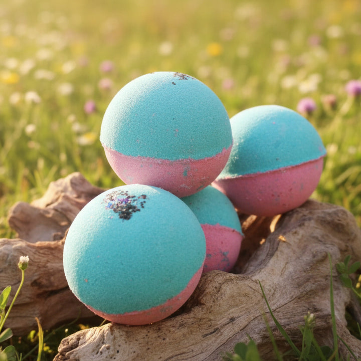 Bubblegum Bliss Bath Bombs - Silky Smooth - JUSTBLiSS Naturals