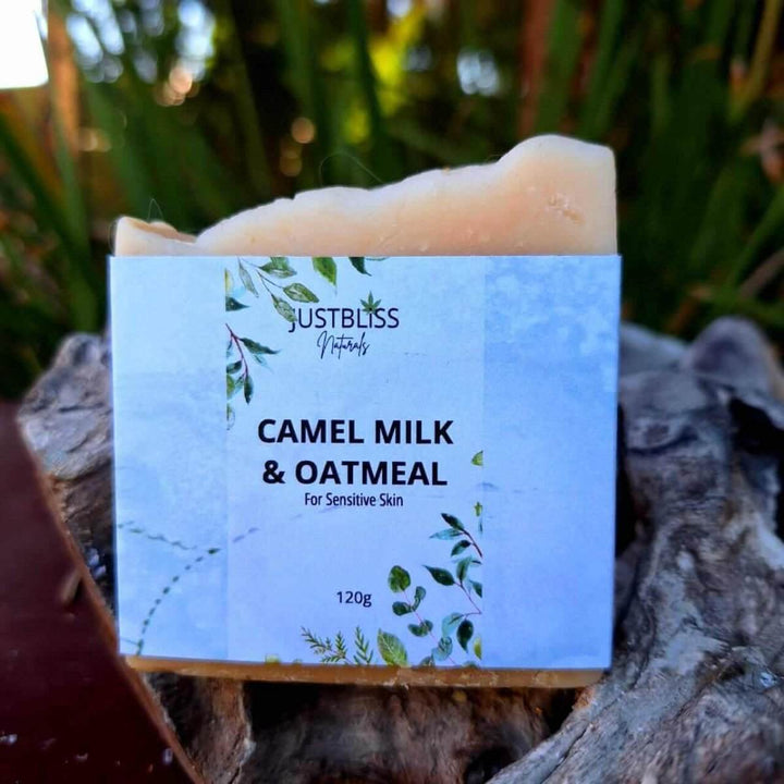 Camel Milk &amp; Oatmeal Soap Bar – Fragrance-Free, Soothing for Sensitive Skin - JUSTBLiSS Naturals