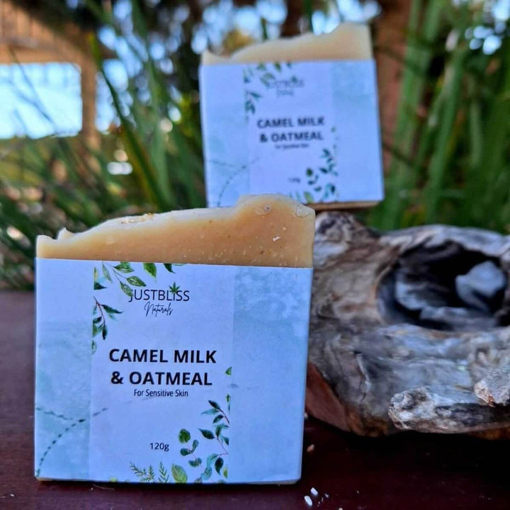 Camel Milk &amp; Oatmeal Soap Bar – Fragrance-Free, Soothing for Sensitive Skin - JUSTBLiSS Naturals
