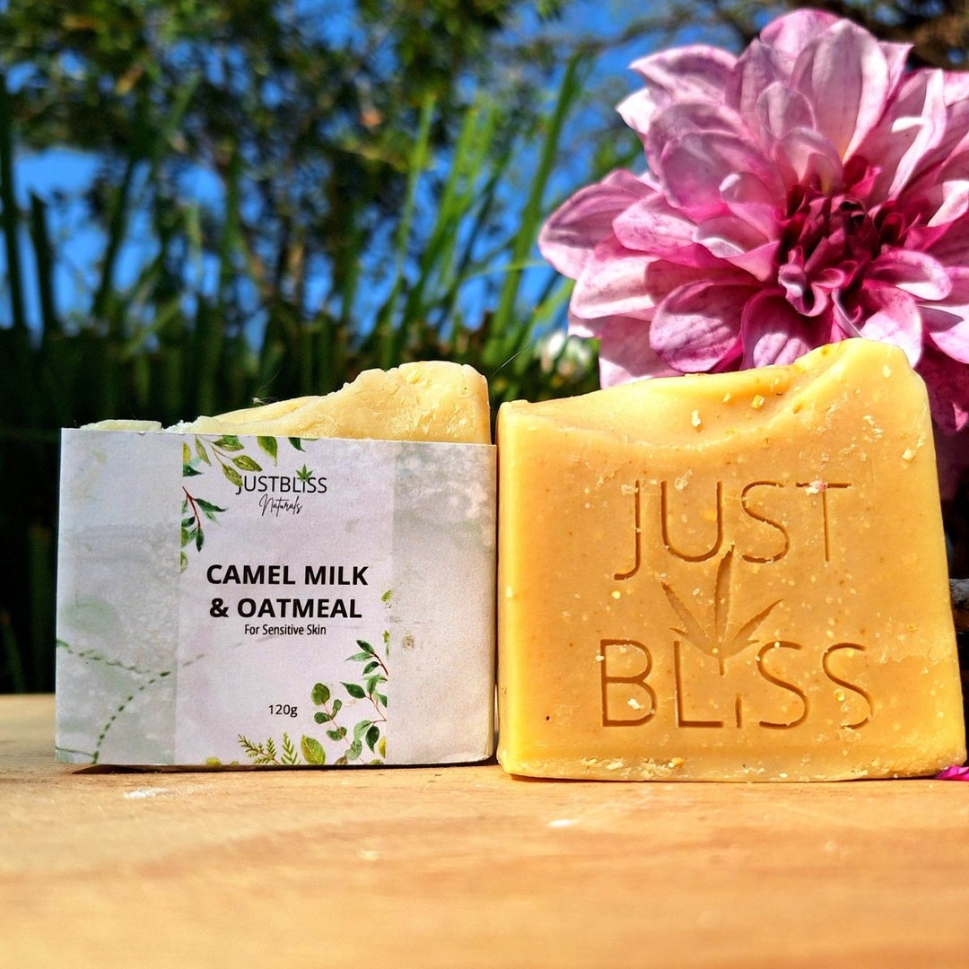 Camel Milk &amp; Oatmeal Soap Bar – Fragrance-Free, Soothing for Sensitive Skin - JUSTBLiSS Naturals