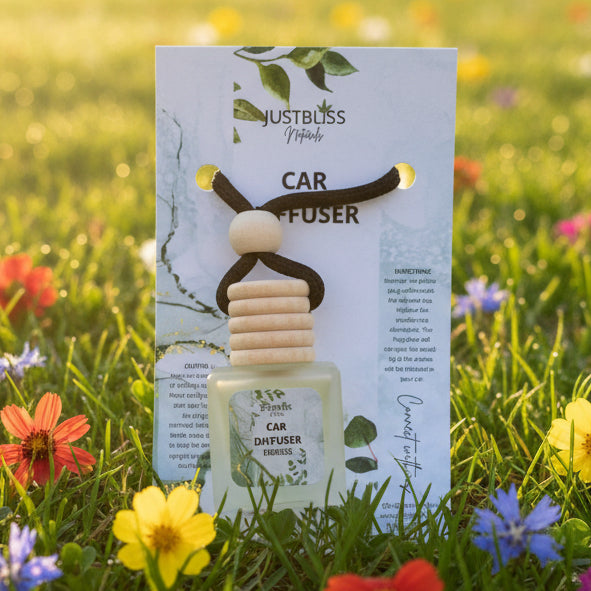 Natural Car Diffuser – Plant-Based Essential Oil Aroma - JUSTBLiSS Naturals
