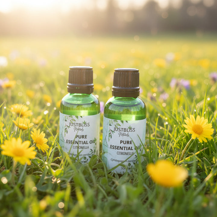 Citronella Essential Oil – Natural Insect Repellent &amp; Mood Booster - JUSTBLiSS Naturals