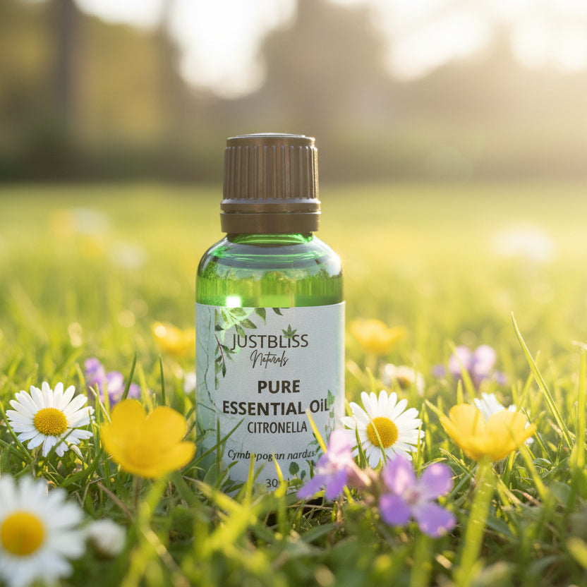 Citronella Essential Oil – Natural Insect Repellent & Mood Booster - JUSTBLiSS Naturals