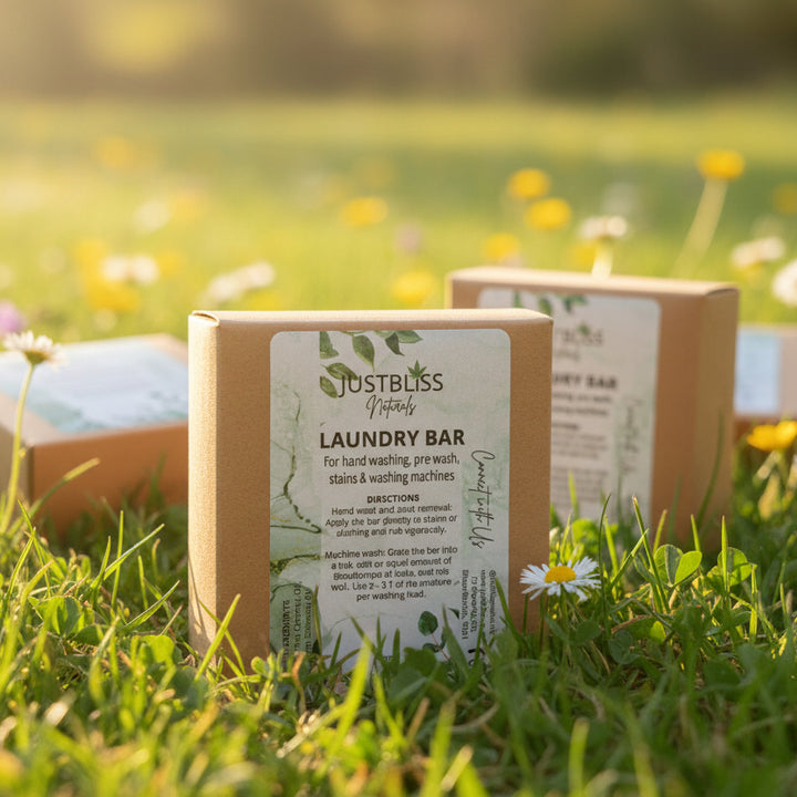 Coconut Laundry Detergent Bar – Biodegradable &amp; Sensitive Skin Safe - JUSTBLiSS Naturals