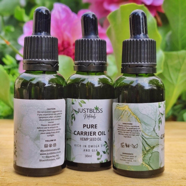 Cold-Pressed Hemp Seed Oil – Pure Plant-Based Moisturizer for Skin &amp; Hair - JUSTBLiSS Naturals