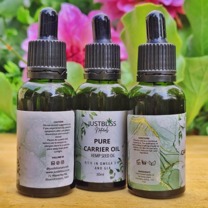Cold-Pressed Hemp Seed Oil – Pure Plant-Based Moisturizer for Skin &amp; Hair - JUSTBLiSS Naturals
